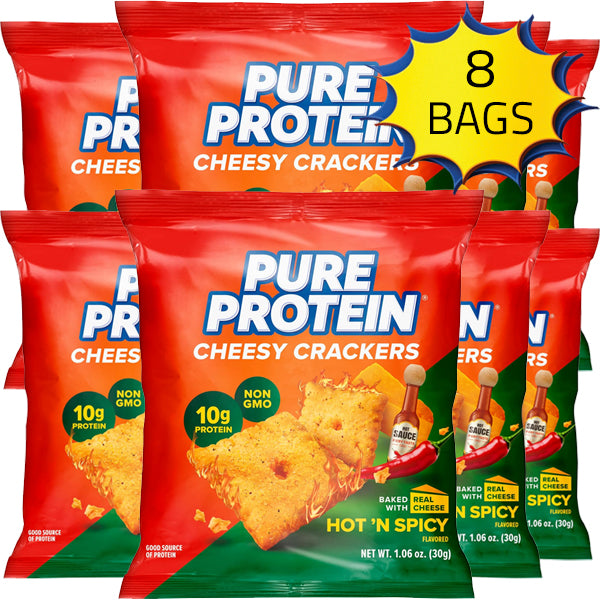 Pure Protein Cheesy Crackers 8pk