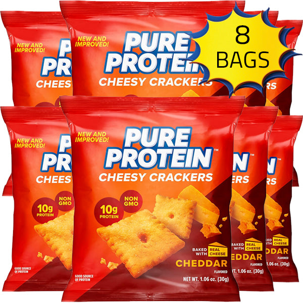 Pure Protein Cheesy Crackers 8pk