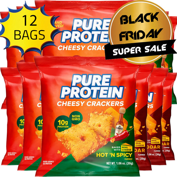 Pure Protein Cheesy Crackers 12pk