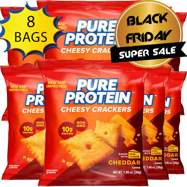 Pure Protein Cheesy Crackers 8pk