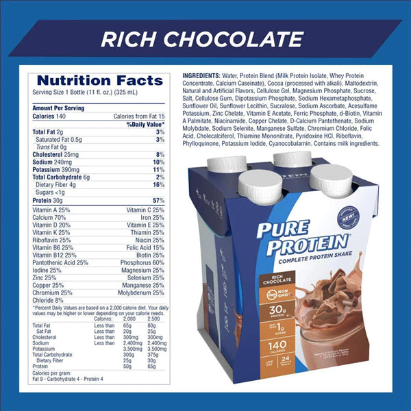 Pure Protein Complete Protein Shake 12pk