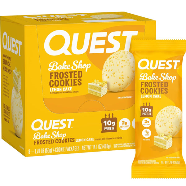 Quest Bake Shop Frosted Protein Cookies 8pk