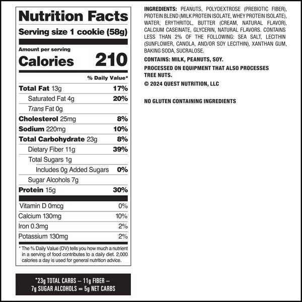Quest Bake Soft & Chewy Protein Cookies 4pk