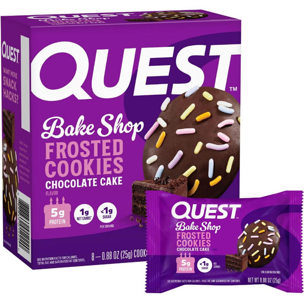 Quest Bake Shop Frosted Protein Cookies 8pk