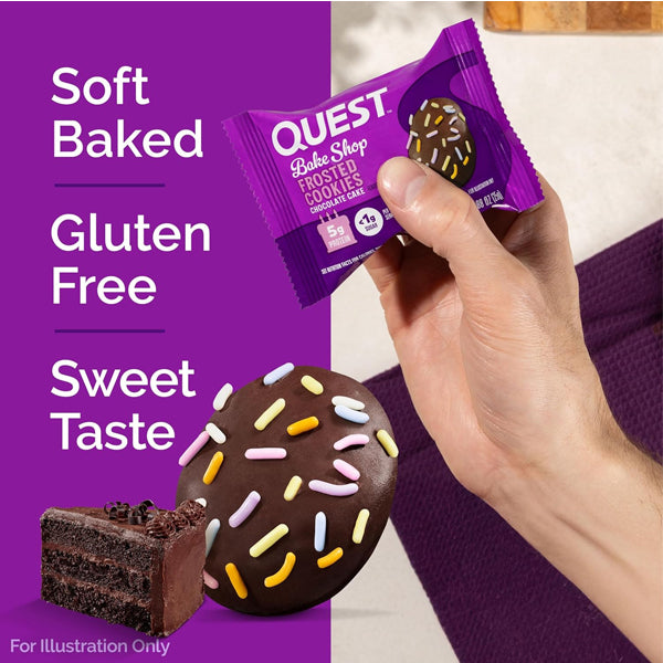 Quest Bake Shop Frosted Protein Cookies 8pk