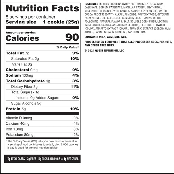 Quest Bake Shop Frosted Protein Cookies 8pk