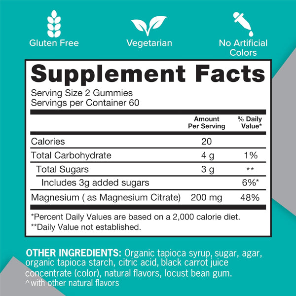 Qunol Magnesium 200mg Gummies