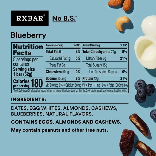 RXBar No B.S Protein Bars 5pk