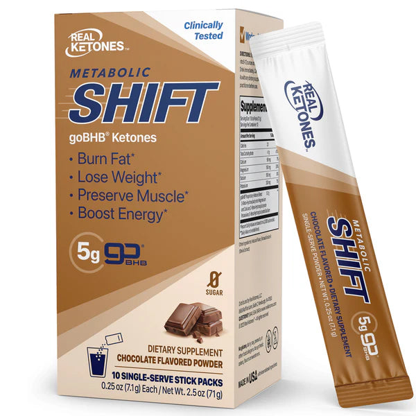 Real Ketones Metabolic Shift goBHB Ketones Singles 10pk