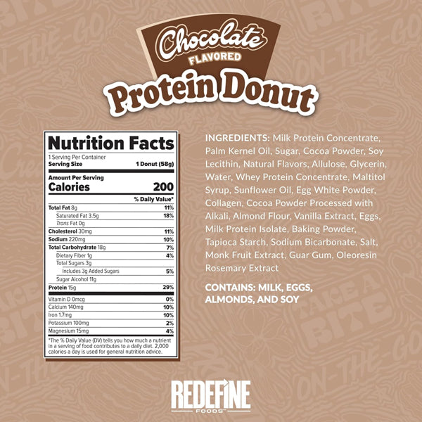 Redefine Foods Protein Donuts 8pk