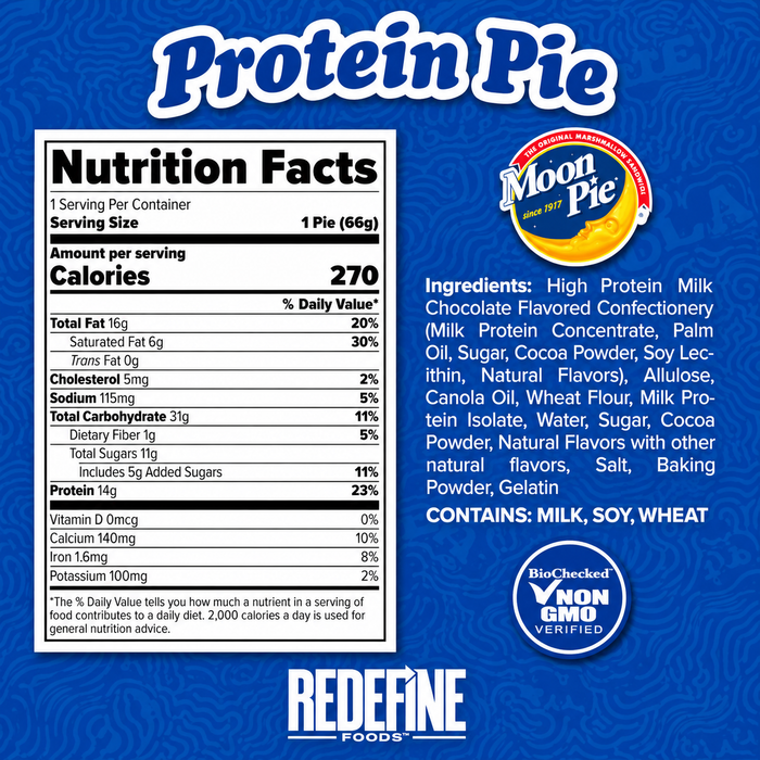 Redefine Foods Protein Moon Pies 8pk