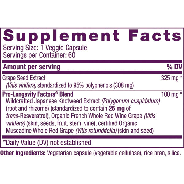 Reserveage Nutrition Grape Seed Extract Capsules