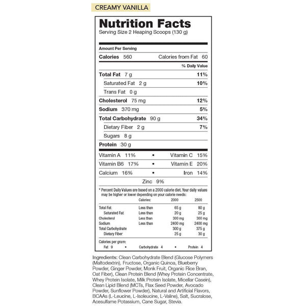 Rival Nutrition Clean Gainer 10lbs