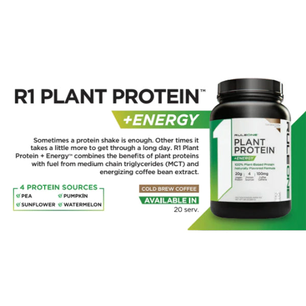 Rule1 R1 Plant Protein +Energy 20 Servings