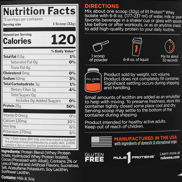 Rule1 R1 Protein 5lbs