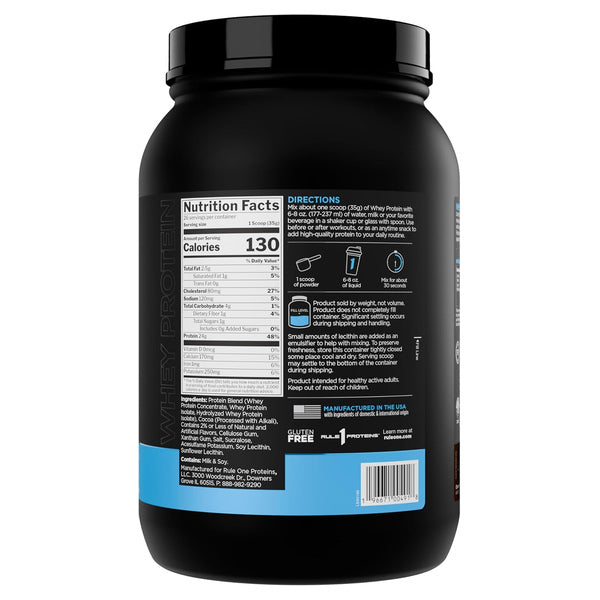 Rule1 100% Whey Protein Blend 2lbs
