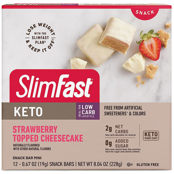 SlimFast Keto Snack Bars 12pk