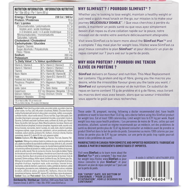 SlimFast Bake Shop High Protein Bars 5pk