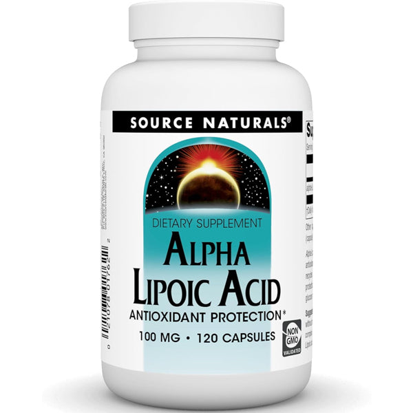 Source Naturals Alpha Lipoic Acid 100mg 120 Tablets