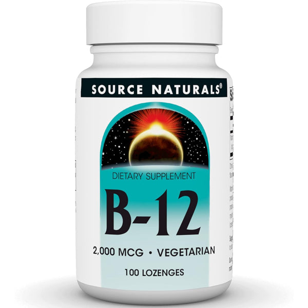 Source Naturals Vitamin B-12 2000mcg 100 Lozenges
