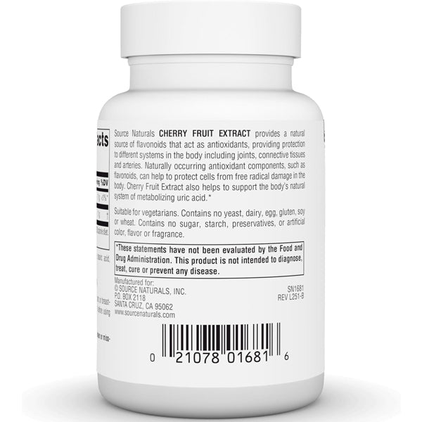 Source Naturals Cherry Fruit Extract 500mg 90 Tablets