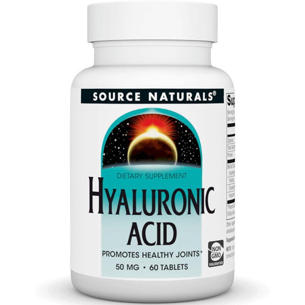 Source Naturals Hyaluronic Acid 50mg 60 Tablets