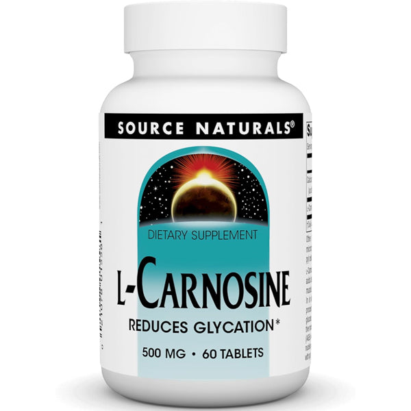 Source Naturals L-Carnosine 500mg 60 Tablets