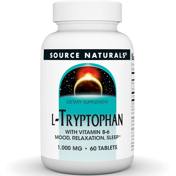 Source Naturals L-Tryptophan 1000mg 60 Tablets