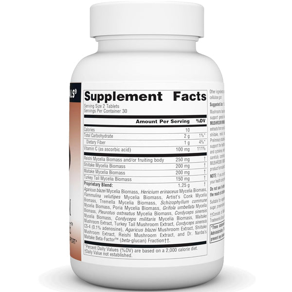 Source Naturals Mushroom Immune Defense 60 Tablets