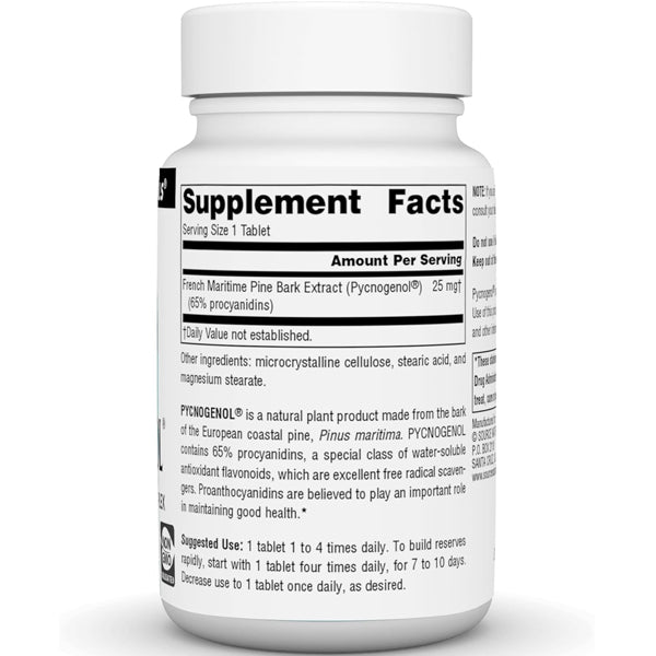 Source Naturals Pycnogenol 25mg 120 Tablets