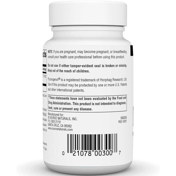 Source Naturals Pycnogenol 25mg 120 Tablets
