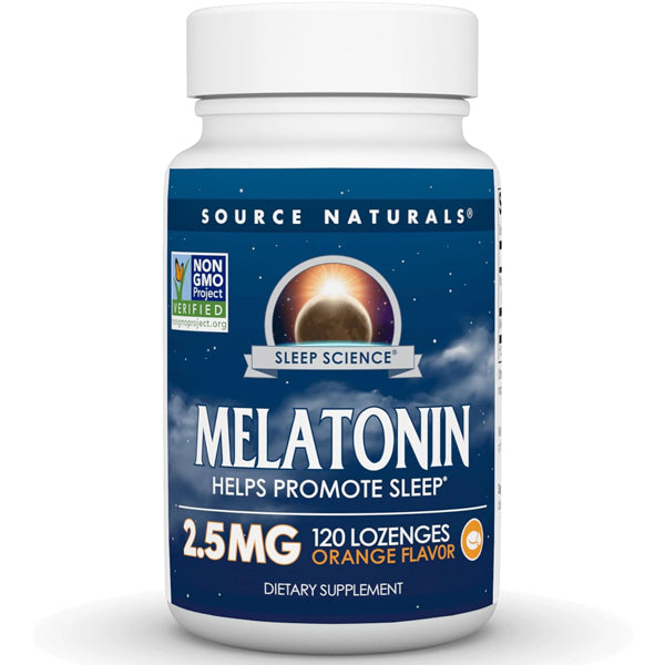 Source Naturals Sleep Science 2.5mg Melatonin 120 Lozenges