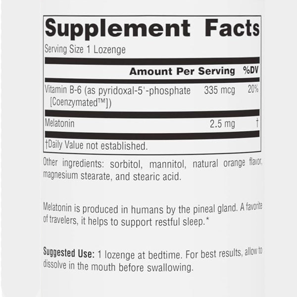 Source Naturals Sleep Science 2.5mg Melatonin 120 Lozenges