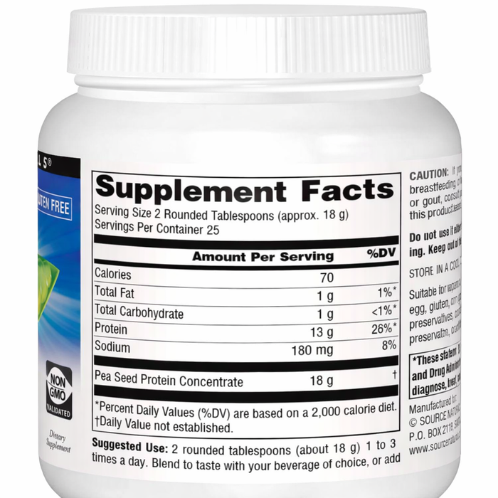 Source Naturals Pea Protein Power 1lbs