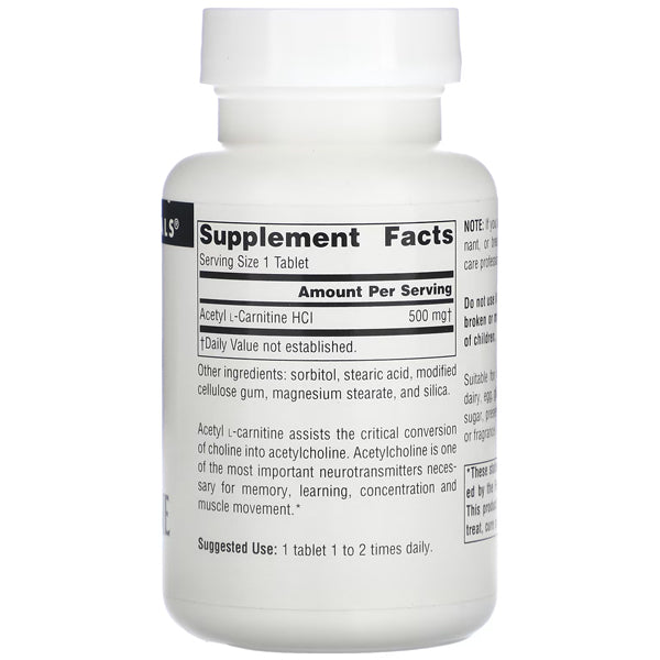 Source Naturals Acetyl L-Carnitine 250mg 60 Tablets