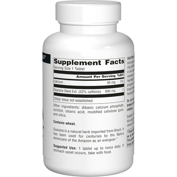 Source Naturals Guarana Energizer 200 Tablets