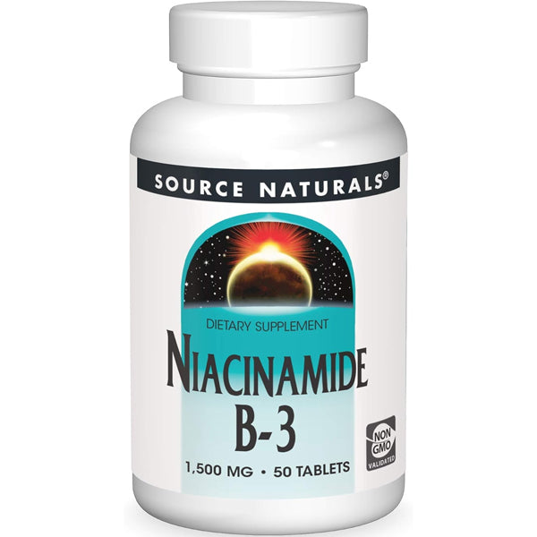 Source Naturals Niacinamide B-3 1500mg 50 Tablets
