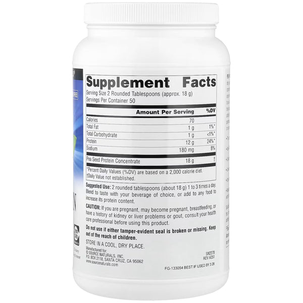 Source Naturals Pea Protein Power 2lbs
