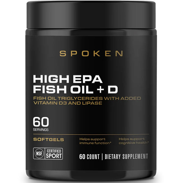 Spoken High EPA Fish Oil +D 60 Softgels