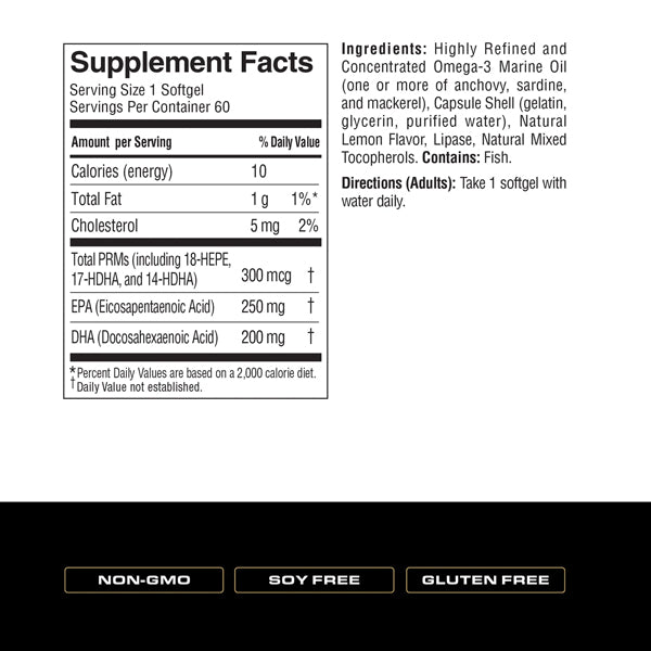Spoken Pro Resolving Mediators + EPA/DHA 60 Softgels