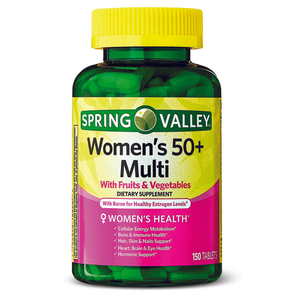 Spring Valley Women's 50+ Multi with Fruits & Veggies Tablets