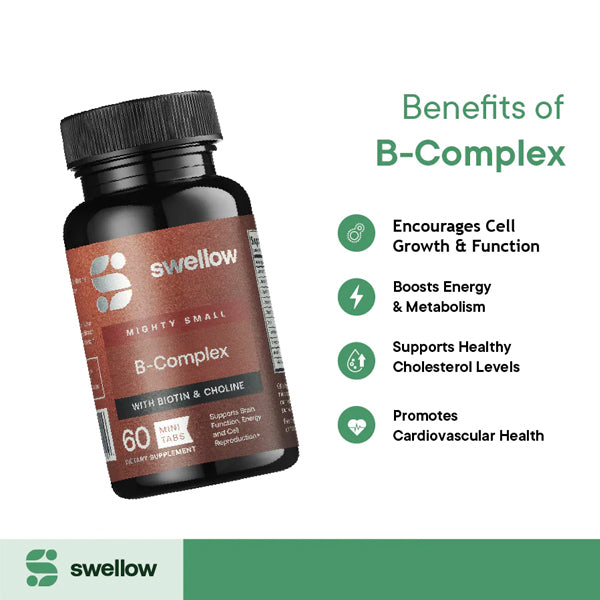 Swellow B-Complex with Biotin & Choline Tablets