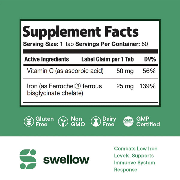 Swellow Iron + Vitamin C Tablets