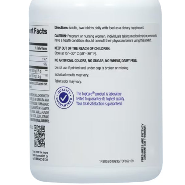 TopCare Triple Strength Glucosamine and Chondroitin 80 Tablets