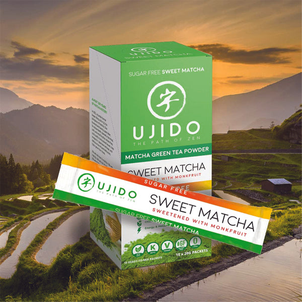 Ujido Sweet Matcha Green Tea Powder Sugar Free Singles