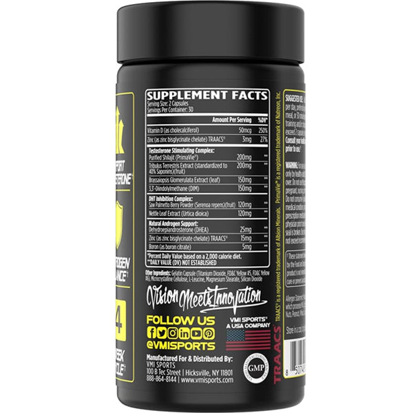 VMI Sports AXR Alpha Male Test Support Capsules