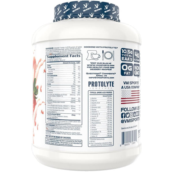 VMI Sports Protolyte 100% Whey Isolate 4.6lbs