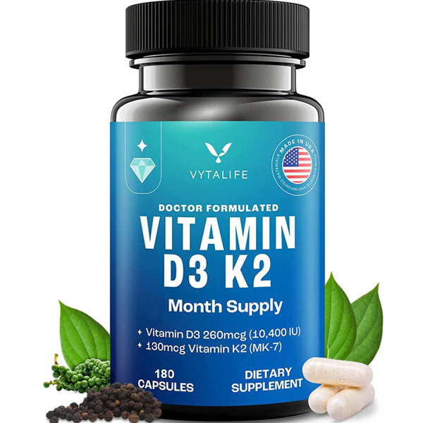 Vytalife Vitamin D3 K2 Capsules