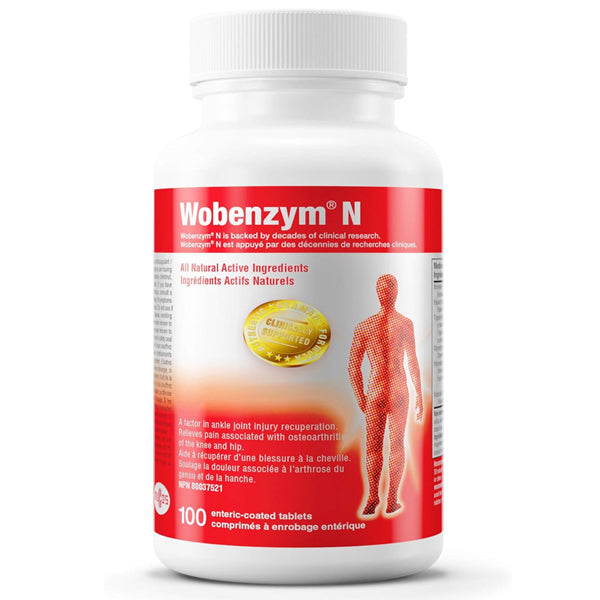 Wobenzym N Systemic Enzyme Formula Joint Support Tablets