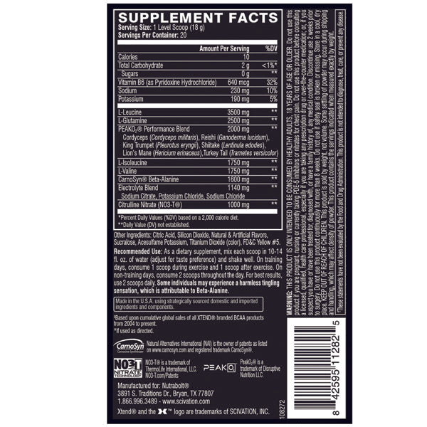 Xtend Elite BCAA 20 Servings